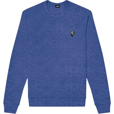 Dalix Lightning Fleece Sweatshirt In Heather True Royal