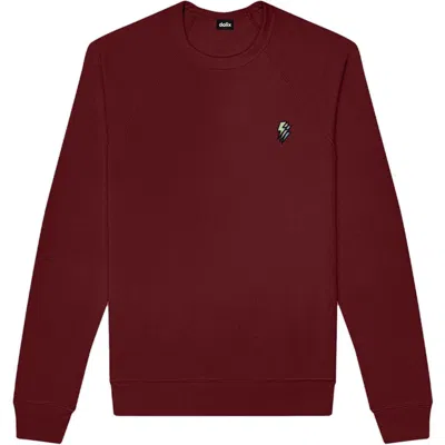 Dalix Lightning Fleece Sweatshirt In Maroon