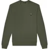 Dalix Lightning Fleece Sweatshirt In Military Green