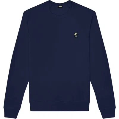 Dalix Lightning Fleece Sweatshirt In Navy Blue