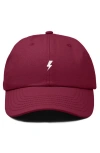 Dalix Lil Bolt Dad Cap In Burgundy