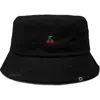 Dalix Lil Cherry Bucket Hat In Black