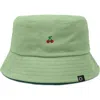 Dalix Lil Cherry Bucket Hat In Green