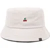 Dalix Lil Cherry Bucket Hat In White