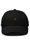 Dalix Lil Cherry Dad Cap In Black
