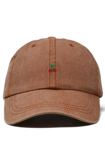Dalix Lil Cherry Dad Cap In Orange