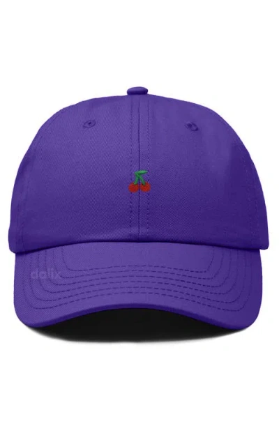 Dalix Lil Cherry Dad Cap In Purple