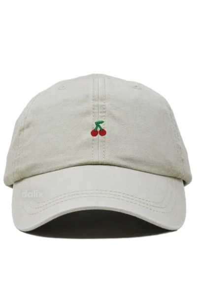 Dalix Lil Cherry Dad Cap In White