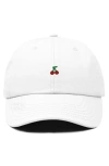 Dalix Lil Cherry Dad Cap In White
