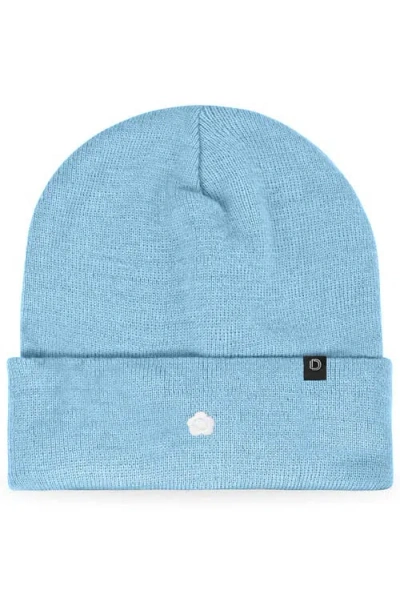 Dalix Lil Flower Beanie Cap In Blue