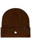 Dalix Lil Flower Beanie Cap In Brown
