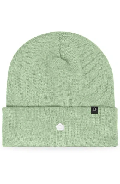 Dalix Lil Flower Beanie Cap In Green