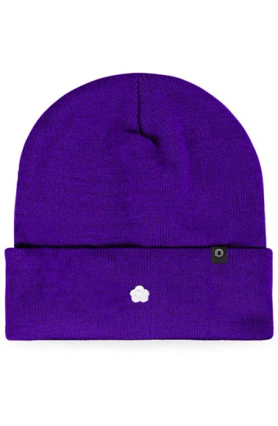 Dalix Lil Flower Beanie Cap In Purple
