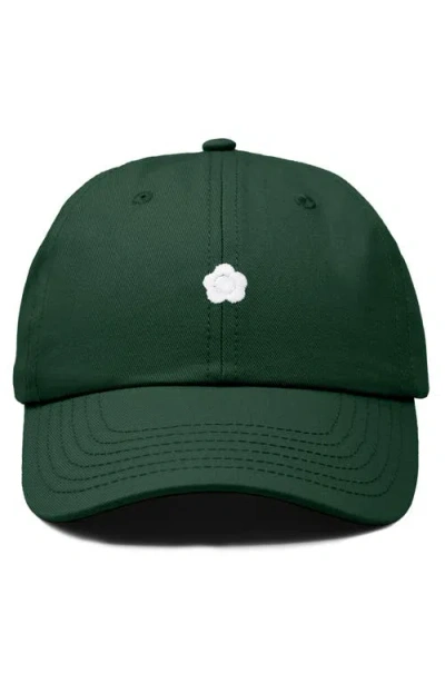 Dalix Lil Flower Dad Cap In Green