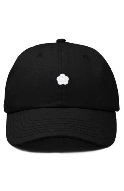 Dalix Lil Flower Dad Cap In Black