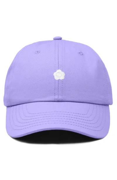 Dalix Lil Flower Dad Cap In Purple