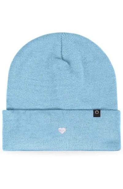 Dalix Lil Heart Beanie Cap In Blue