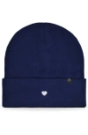 Dalix Lil Heart Beanie Cap In Blue