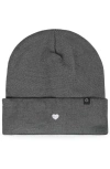Dalix Lil Heart Beanie Cap In Gray