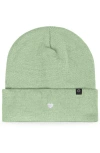 Dalix Lil Heart Beanie Cap In Green