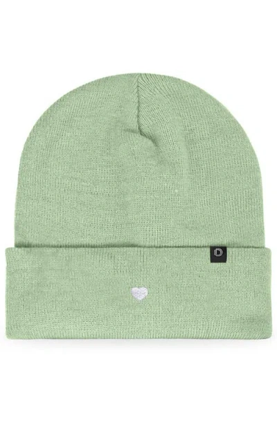 Dalix Lil Heart Beanie Cap In Green