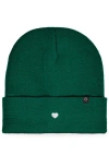 Dalix Lil Heart Beanie Cap In Green