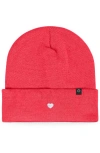 Dalix Lil Heart Beanie Cap In Pink
