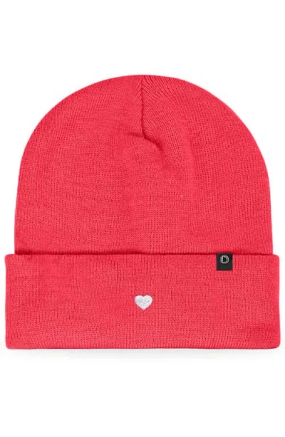 Dalix Lil Heart Beanie Cap In Pink