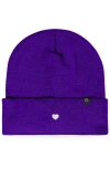 Dalix Lil Heart Beanie Cap In Purple