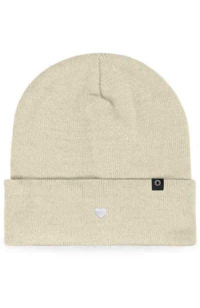 Dalix Lil Heart Beanie Cap In Sand