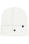 Dalix Lil Heart Beanie Cap In White