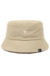 Dalix Lil Heart Bucket Hat In Brown