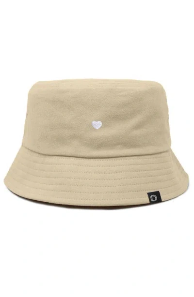 Dalix Lil Heart Bucket Hat In Brown