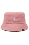 Dalix Lil Heart Bucket Hat In Orange