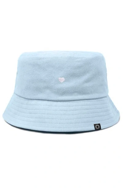 Dalix Lil Heart Bucket Hat In Blue