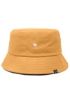 Dalix Lil Heart Bucket Hat In Sand