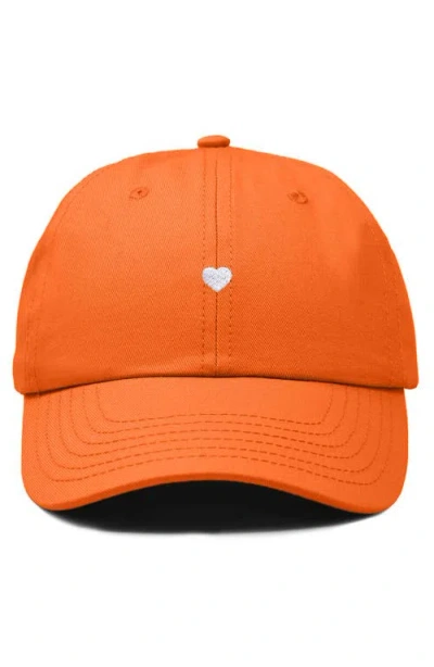 Dalix Lil Heart Dad Cap In Orange