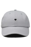 Dalix Lil Heart Dad Cap In Gray