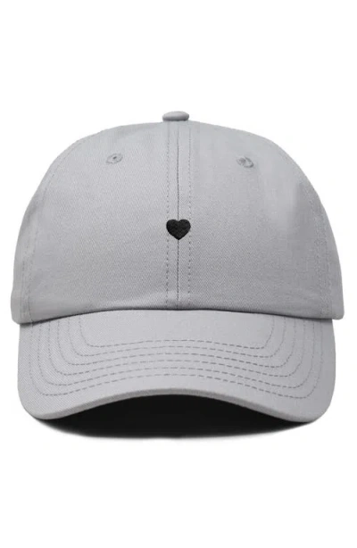 Dalix Lil Heart Dad Cap In Gray
