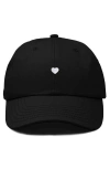 Dalix Lil Heart Dad Cap In Black