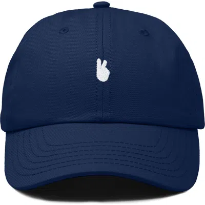 Dalix Lil Peace Sign Dad Cap In Blue