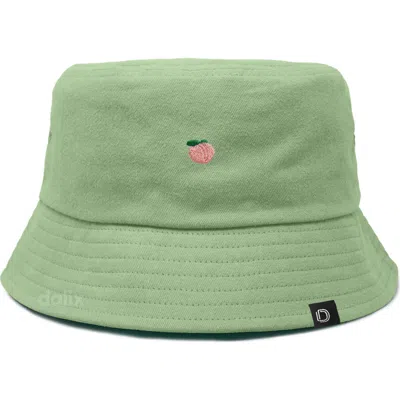 Dalix Lil Peach Bucket Hat In Green