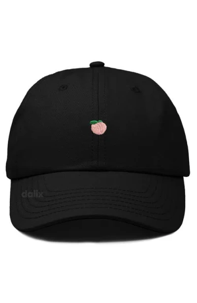 Dalix Lil Peach Dad Cap In Black