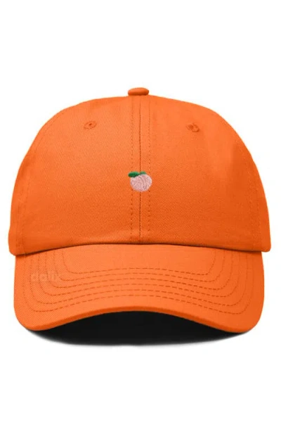 Dalix Lil Peach Dad Cap In Orange