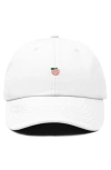 Dalix Lil Peach Dad Cap In White