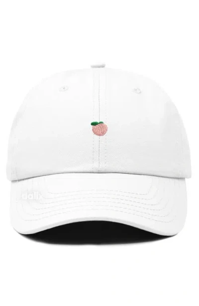 Dalix Lil Peach Dad Cap In White