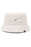Dalix Lil Smile Bucket Hat In Parchment White