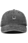 Dalix Lil Smile Embroidered Casual Hat In Gray