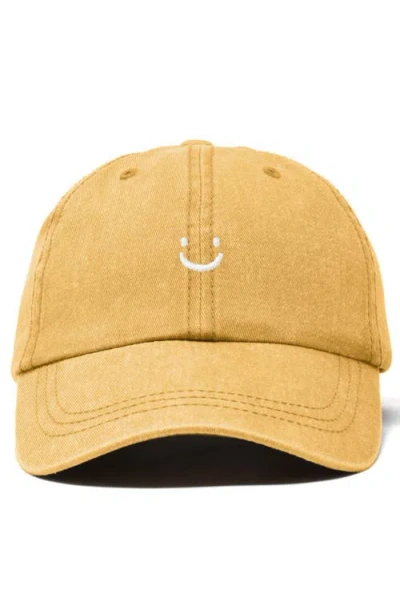Dalix Lil Smile Embroidered Casual Hat In Brown