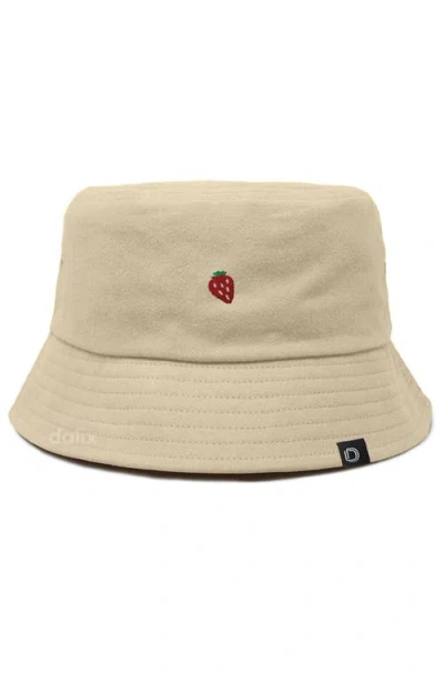 Dalix Lil Strawberry Bucket Hat In Brown